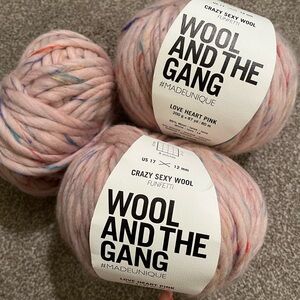 Wool & The Gang - Crazy Sexy Wool (FUNFETTI) Yarn Pink Rainbow